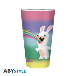 Verre - Lapins Crétins - Arc en Ciel - 40 cl - ABYstyle