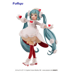 Figurine - Vocaloid - Hatsune Miku - Sweet Tea Time Strawberry Short - Furyu