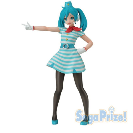 Figurine - Vocaloid - Hatsune Miku Diva Future Tone Tricolor Airline Airport Uniform - SEGA