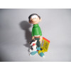 Figurine - Gaston Lagaffe - Gaston et son chat - Plastoy