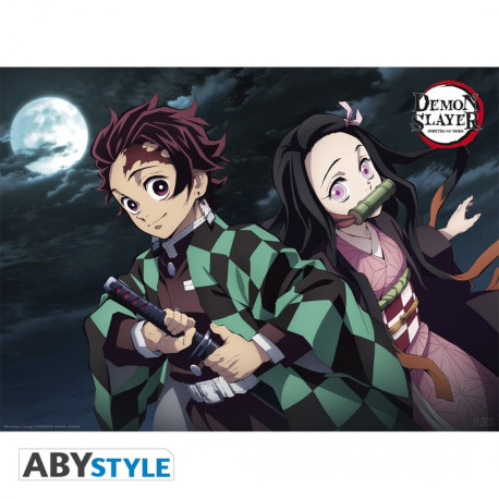 Poster - Demon Slayer - Tanjiro & Nezuko - 52 x 38 cm - ABYstyle
