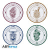 Set de 4 Assiettes - Harry Potter - Maisons Poudlard - ABYstyle
