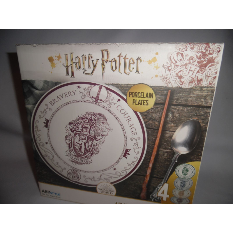 HARRY POTTER Set de 4 assiettes Maisons Poudlard