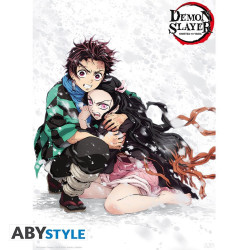 Poster - Demon Slayer - Tanjiro & Nezuko Neige - 52 x 38 cm - ABYstyle