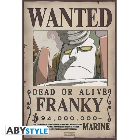 Poster - One Piece - Wanted Franky New - 52 x 35 cm - ABYstyle