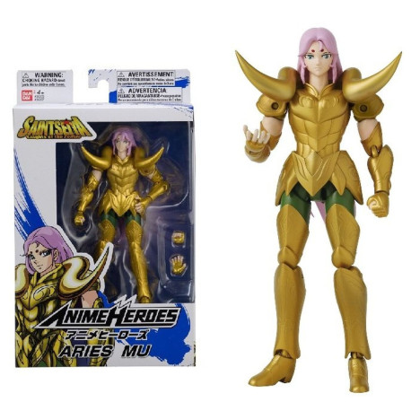 Figurine - Saint Seiya - Anime Heroes - Aries Mu - Bandai