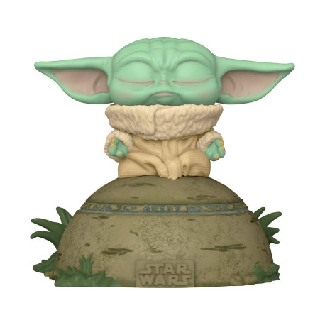 Figurine - Pop! Star Wars - The Mandalorian - Grogu using the Force - N° 485 - Funko