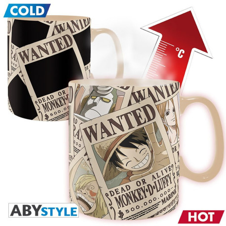 Mug / Tasse - One Piece - Thermique - Wanted - 460 ml - ABYstyle
