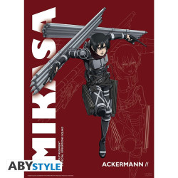 Poster - L'Attaque des Titans - Saison 4 Mikasa - 52 x 38 cm - ABYstyle