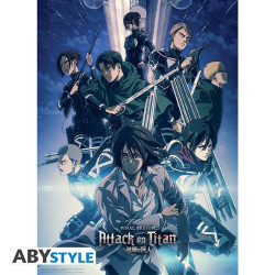 Poster - L'Attaque des Titans - Saison 4 Groupe - 52 x 38 cm - ABYstyle