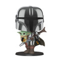 Figurine - Pop! Star Wars - The Mandalorian - Mandalorian with the Child - N° 380 - Funko