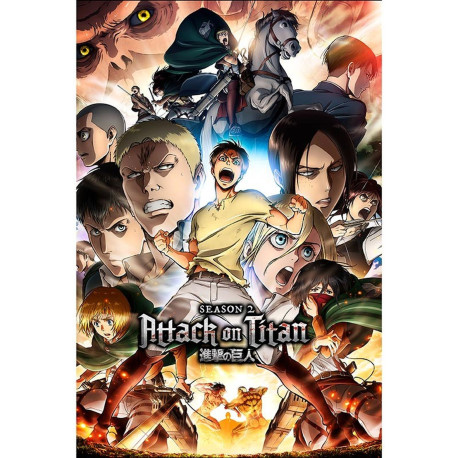 Poster - Attack on Titan - Season 2 Key Art - 61 x 91 cm - GB eye