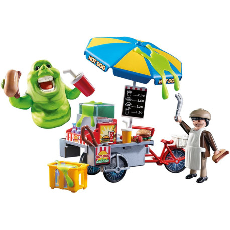 Jouet - Ghostbusters - Bouffe-Tout avec stand Hot Dog - Playmobil