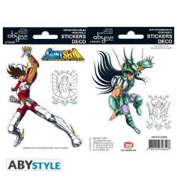 Stickers - Saint Seiya - Pegase / Shiryu - 2 planches de 16x11 cm