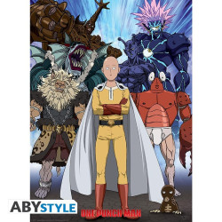 Poster - One Punch Man - Saitama vs Monstres - 52 x 38 cm - ABYstyle