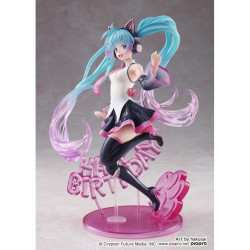 Figurine - Vocaloid - Hatsune Miku - AMP Happy Cat ver. - Taito