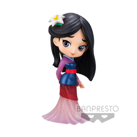 Figurine - Disney - Q Posket - Mulan Glitter Line Ver. - Banpresto