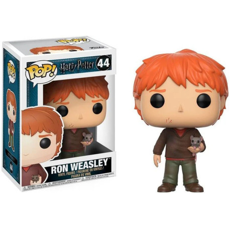 Figurine - Pop! Harry Potter - Ron Weasley with Scabbers - N° 44 - Funko