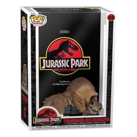 Figurine - Pop! Movie Posters - Jurassic Park - T-Rex & Velociraptor - N° 03 - Funko