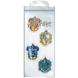 Pack de 4 Gommes - Harry Potter - Maisons - Pyramid International