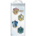 Pack de 4 Gommes - Harry Potter - Maisons - Pyramid International