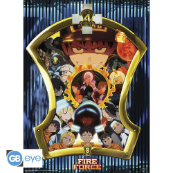 Poster - Fire Force - Brigades Spéciales - 52 x 38 cm - GB eye