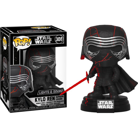 Figurine - Pop! Star Wars 9 - Kylo Ren (light & sound) - N° 308 - Funko