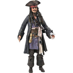 Figurine - Pirates des Caraïbes - Select Jack Sparrow 18 cm - Diamond Select