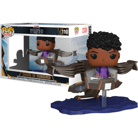 Figurine - Pop! Rides - Marvel - Black Panther Wakanda Forever - Shuri in Sunbird - N° 110 - Funko