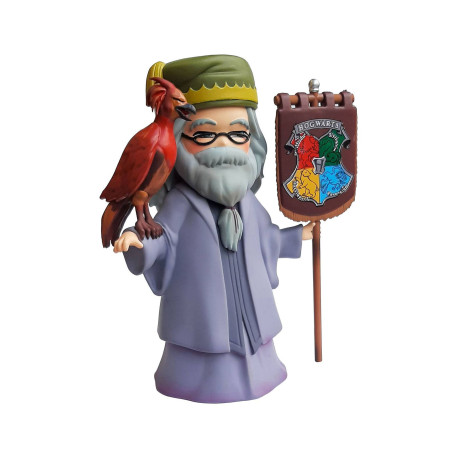 Figurine - Harry Potter - Dumbledore & Fumseck - 15 cm - Plastoy