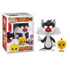 Figurine - Pop! Animation - Looney Tunes - Sylvester and Tweety (flocked) - N° 309 - Funko