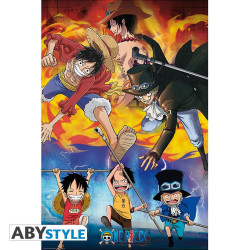 Poster - One Piece - Ace Sabo Luffy - 91.5 x 61 cm - ABYstyle