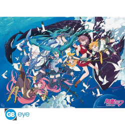 Poster - Vocaloid - Hatsune Miku - Miku & Amis Ocean - 52 x 38 cm - GB eye