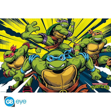 Poster - Les Tortues Ninja - Tortues en action - 91.5 x 61 cm - GB eye