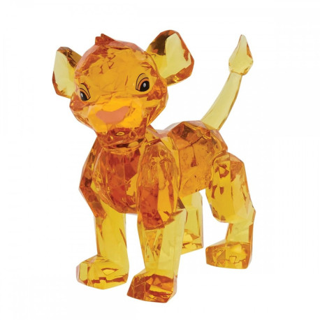 Figurine - Disney - Le Roi Lion - Simba Acrylic Facet - Enesco