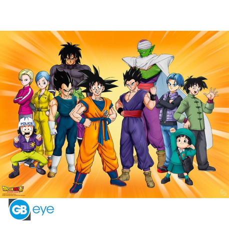 Poster - Dragon Ball Super - Super Hero Groupe Goku - 52 x 38 cm - GB eye