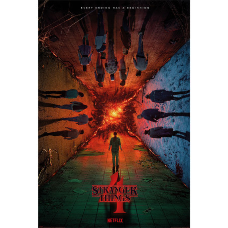 Poster - Stranger Things - Every Ending has a Beginning - 91.5 x 61 cm - Grupo Erik