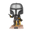 Figurine - Pop! Star Wars - The Mandalorian - Mando Flying - N° 408 - Funko