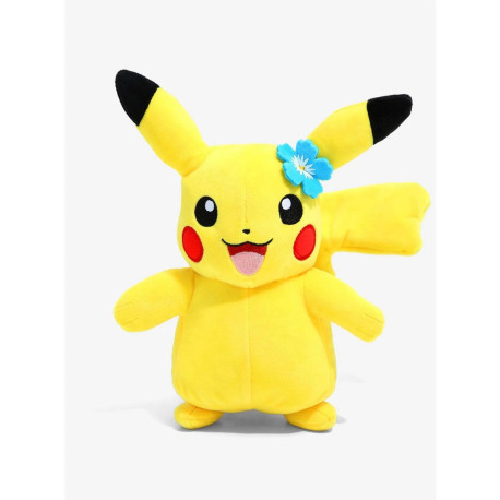 Peluche - Pokémon - Pikachu Fleur bleue - 20 cm - BOTI