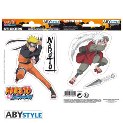 Stickers - Naruto Shippuden - Naruto / Jiraiya - 2 planches de 16x11 cm