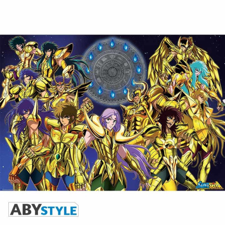 Poster - Saint Seiya - Chevaliers d'Or - 91.5x 61 cm - ABYstyle