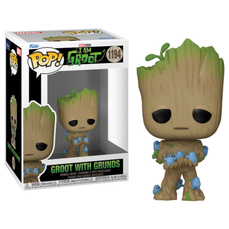 Figurine - Pop! Marvel - I am Groot - Groot with Grunds - N° 1194 - Funko