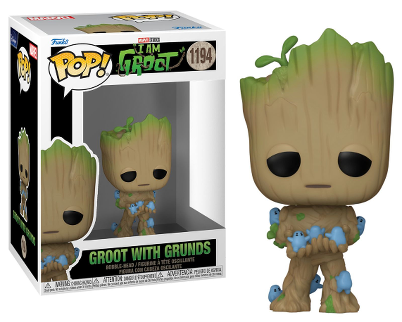 Figurine Pop! Marvel I am Groot - Groot with Grunds - N° 1194 - Funko
