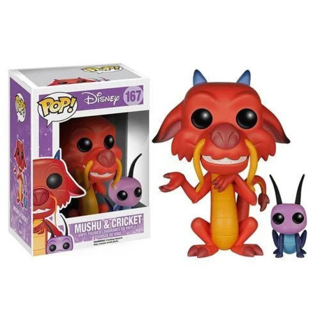 Figurine - Pop! Disney - Mulan - Mushu et Cri-Kee - N° 167 - Funko