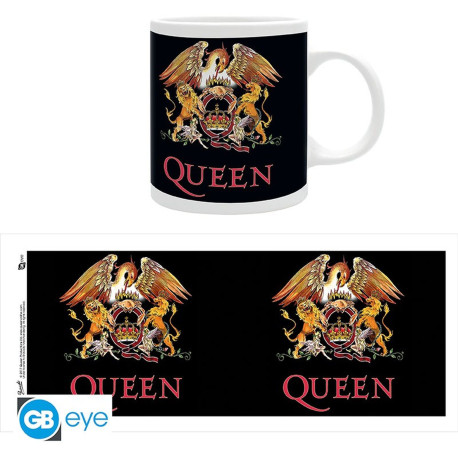 Mug / Tasse - Queen - Emblème Couleur - 320 ml - GB eye