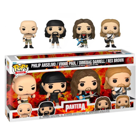 Pack de 4 figurines - Pop! Rocks - Pantera - Funko