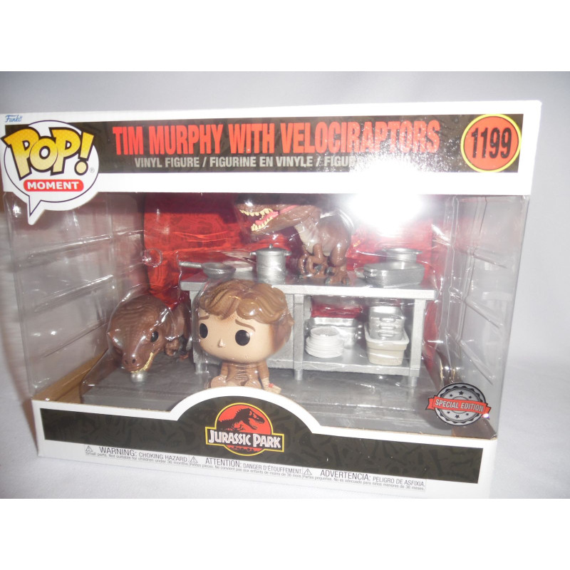 Funko Pop! Jurassic Park – Velociraptor (con Custodia Protettiva) – Edizione 25° Anniversario