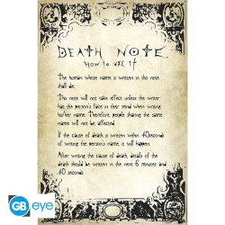 Poster - Death Note - Règles - 91 x 61 cm - GB eye