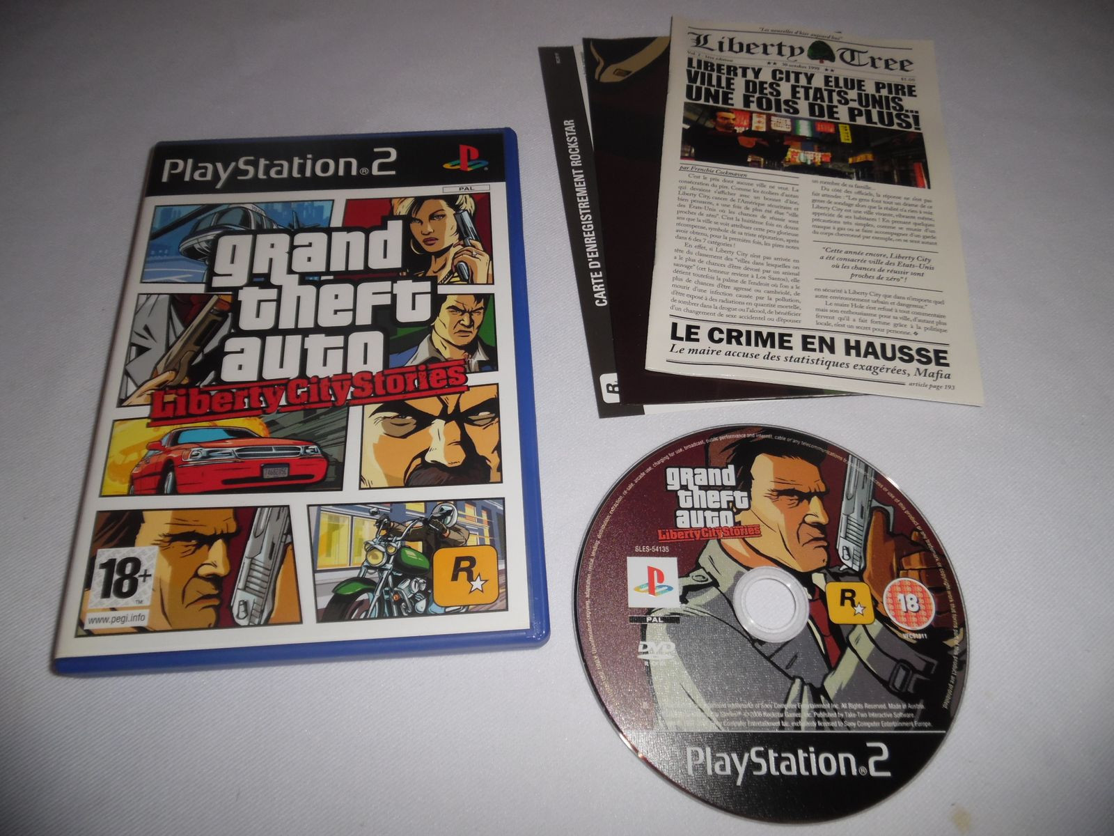 Jeu Grand Theft Auto: Liberty City Stories Sur PS2 - Manuel Inclus - Version FR