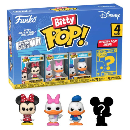 Pack de 4 Figurines - Bitty Pop! Disney - Minnie - N° 1188 1192 1191 - Funko